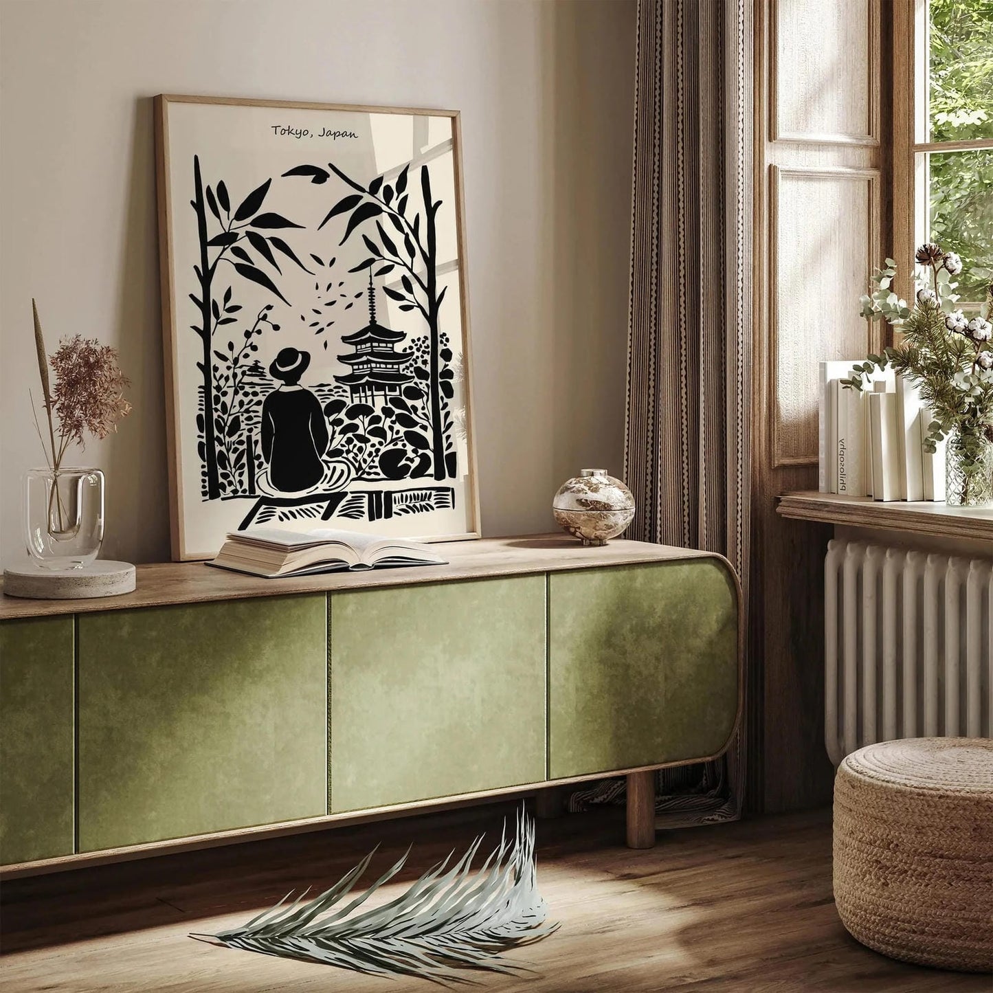Tokyo Japan Poster - Black & White Travel Print