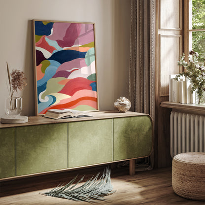 Abstract Shapes Colorful Wall Art