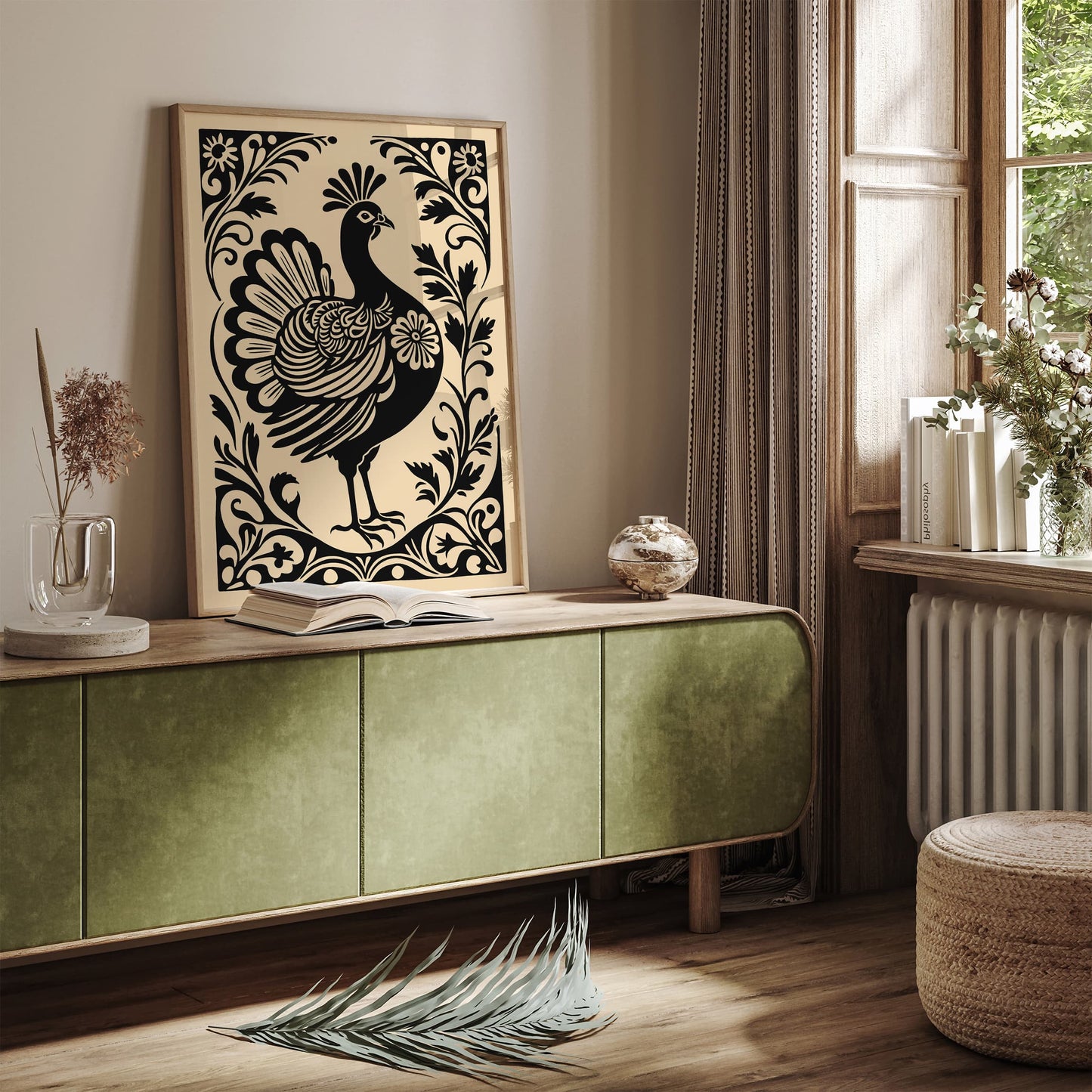 Turkey Bird Print Farmhouse Kitchen Wall Decoration