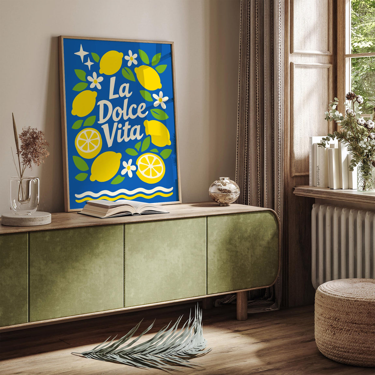 La Dolce Vita Lemon Quote Poster
