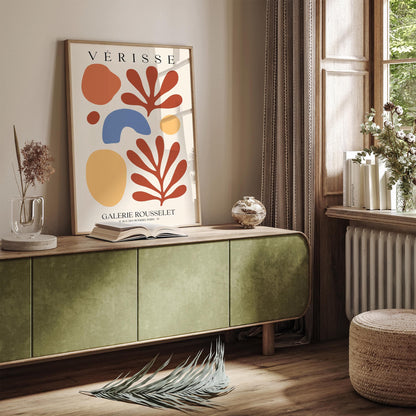 Verisse Botanical Poster - Modern Abstract Wall Art Print