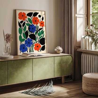 Retro Botanical Cut-Outs Floral Wall Art