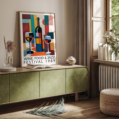 NYC Wine Food & Jazz Festival Poster