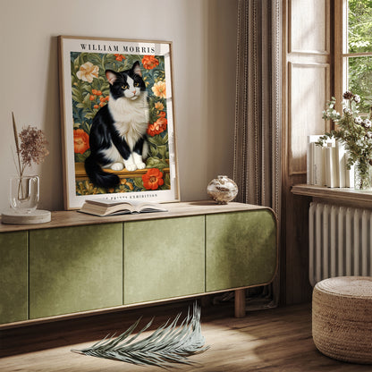 Cute Cat Portrait Elegant Poster
