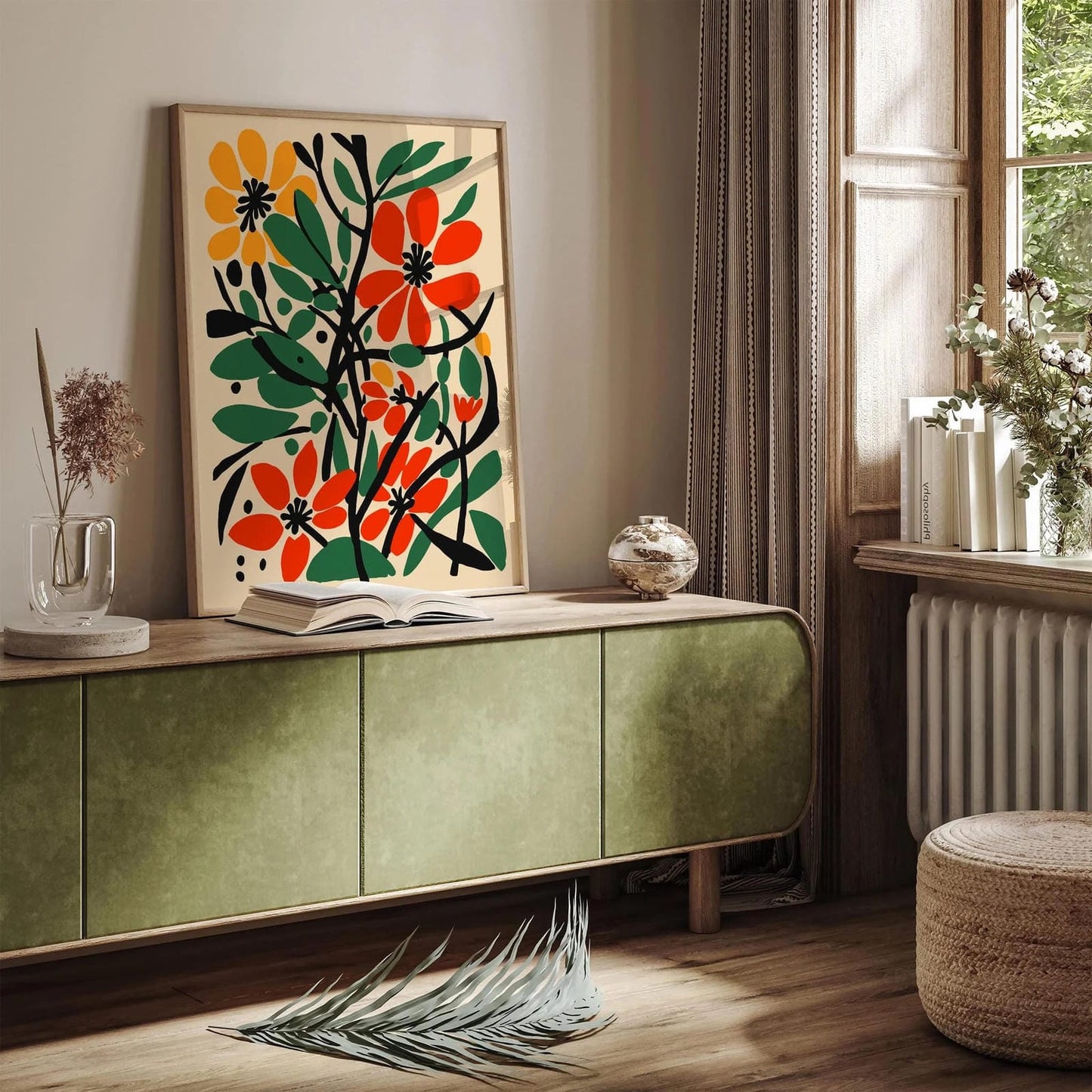 Artistic Flowers Art Print