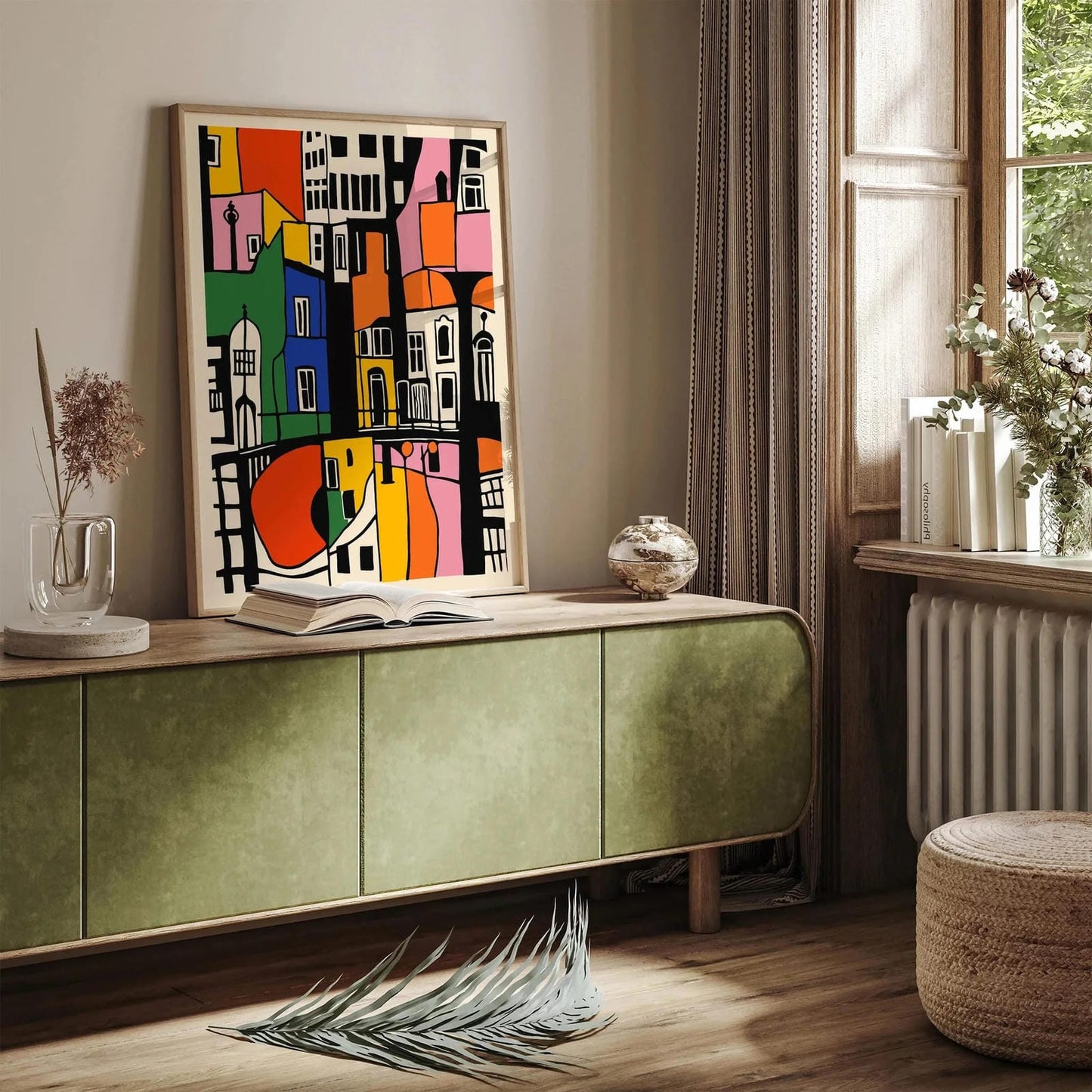 Mid Century Amsterdam Architecture Art Print