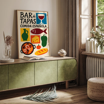 Spanish Tapas Poster – Bar & Kitchen Wall Art