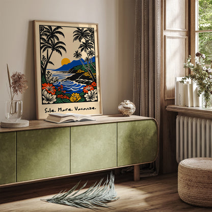 Sole. Mare. Vacanze. Poster