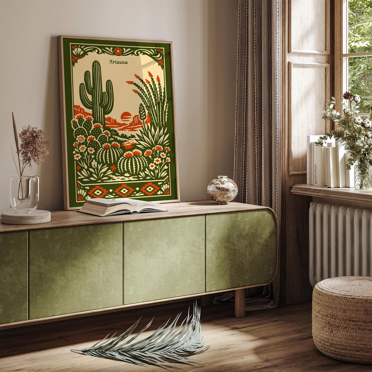 Arizona Desert Landscape Travel Poster