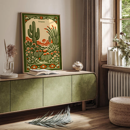 Arizona Desert Landscape Travel Poster