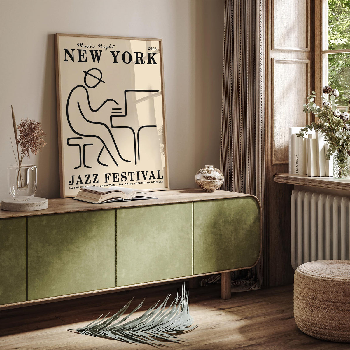 NYC Manhattan Jazz Club Art Poster