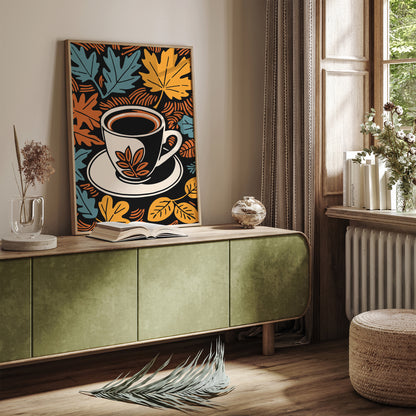 Autumn Coffee Kitchen Art Print