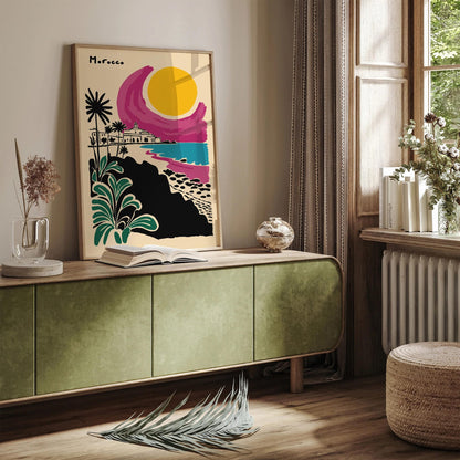 Morocco Travel Poster – Exotic Wall Art Print