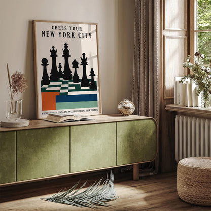 Chess Tour New York City Poster