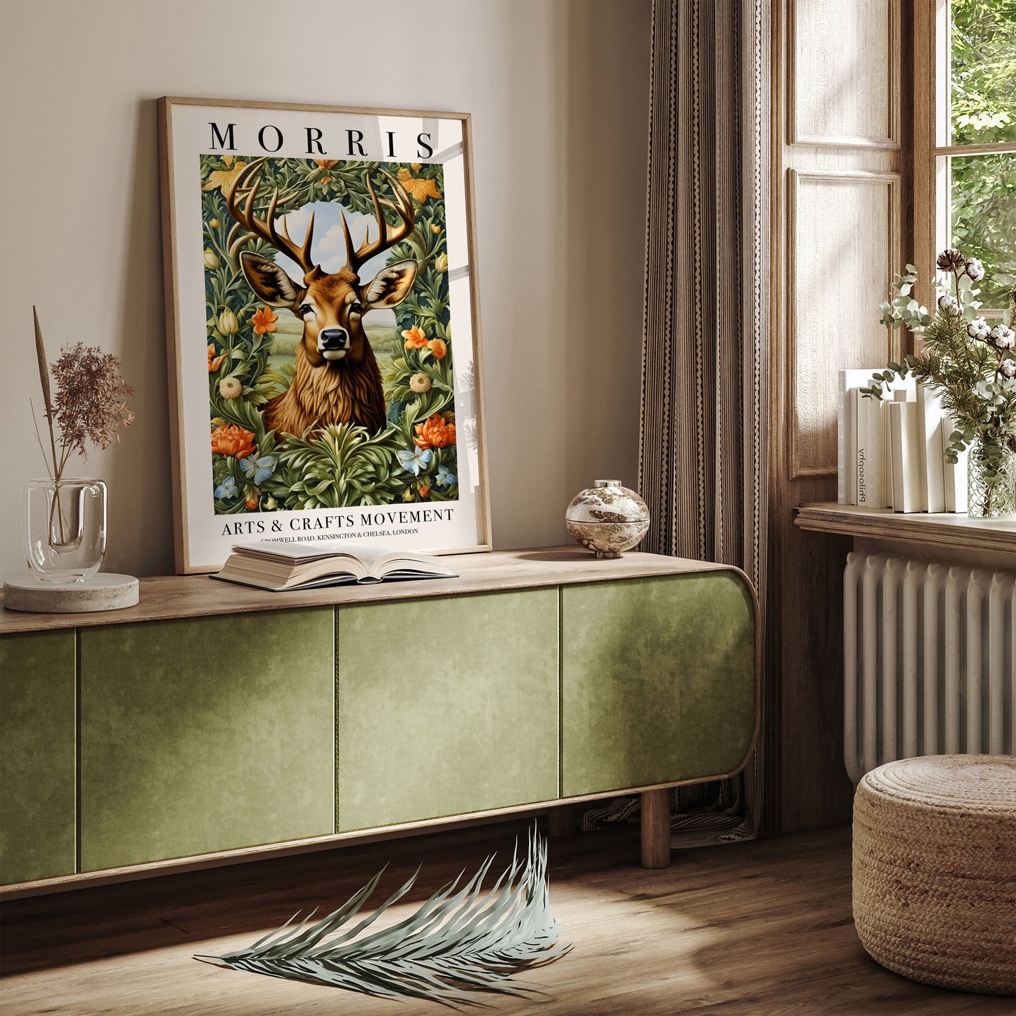 William Morris Wildlife Deer Poster