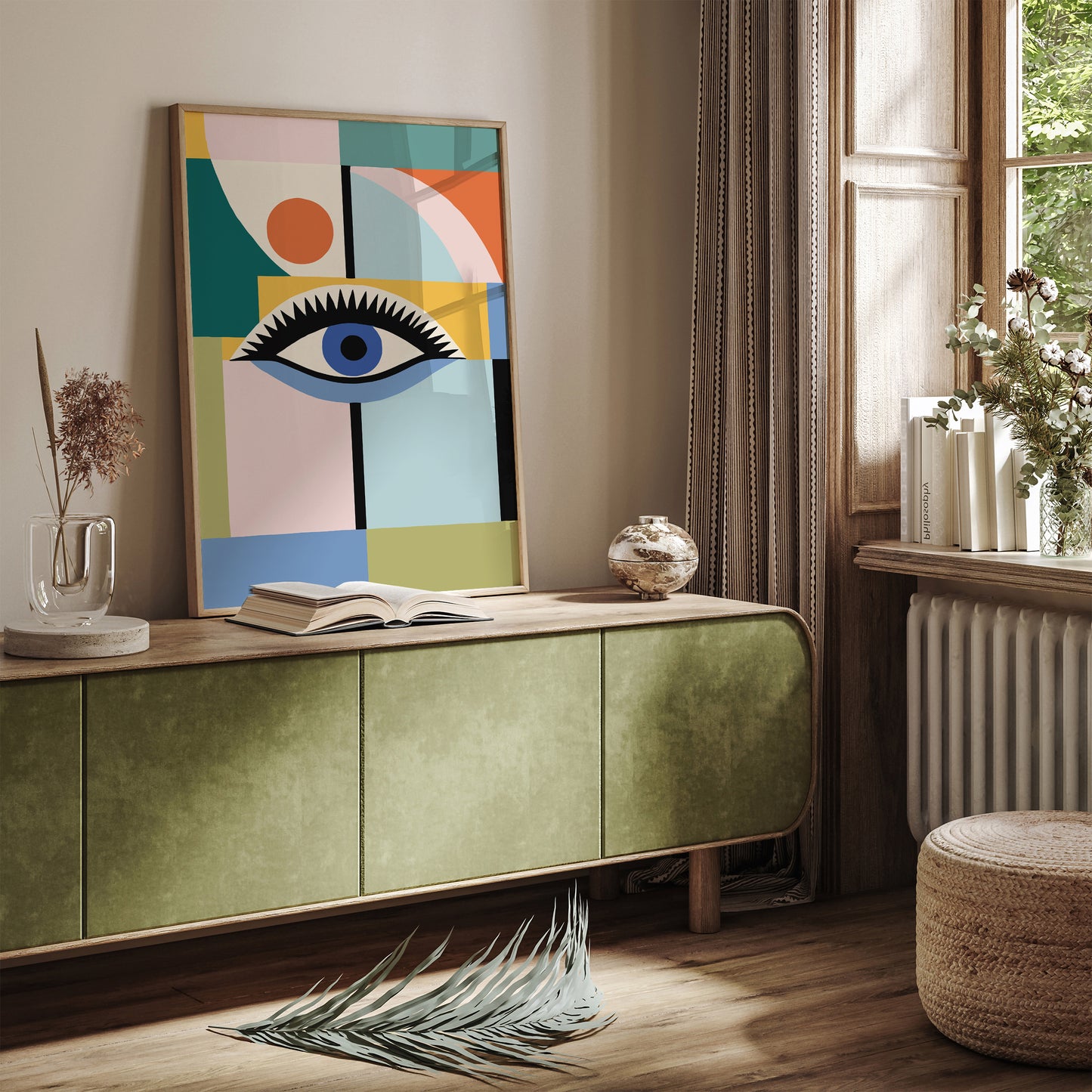 Mid Century Modern Eye Art Print