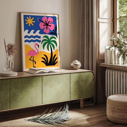 Retro Florida Travel Print – Mid Century Modern Decor