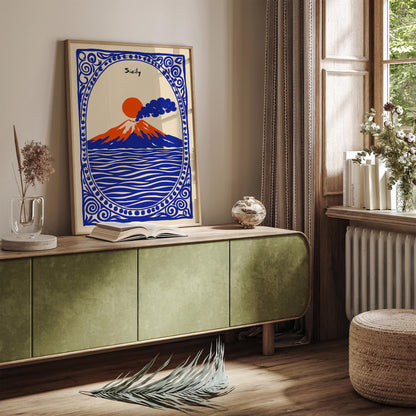 Mount Etna Sicily Poster