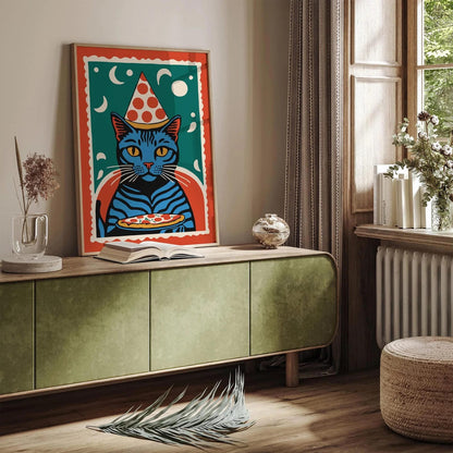 Whimsical Feline Wall Art