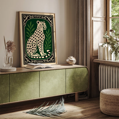 Elegant Cheetah Animal Art Print
