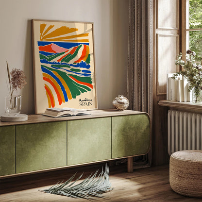 Colorful Andalusia Spain Travel Poster