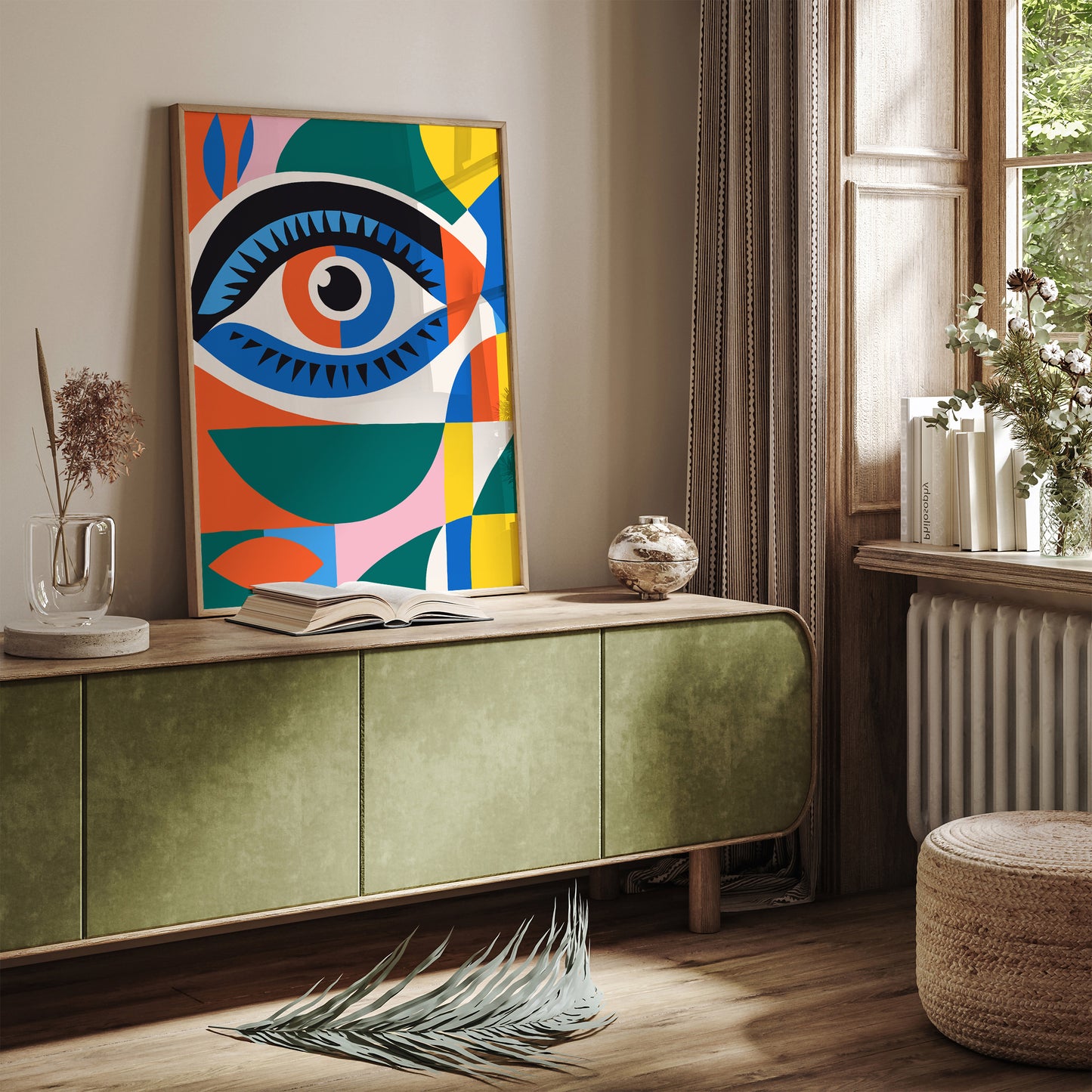 Colorful Modern Eye Art Print 2024