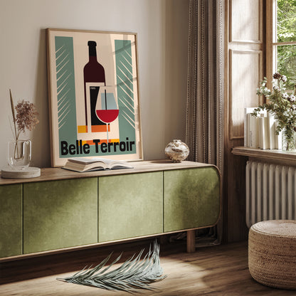 Belle Terroir Paris Wine Poster