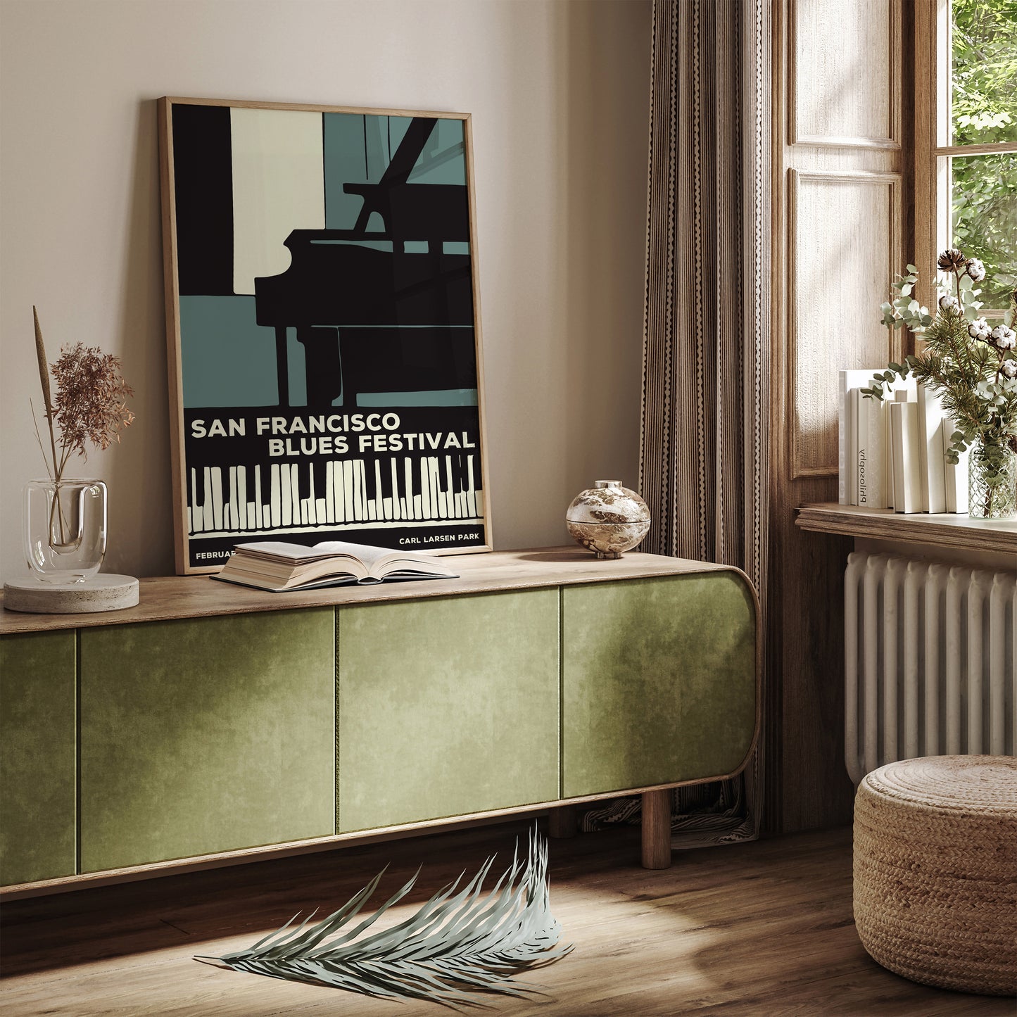 San Francisco Blues Festival Vintage Poster