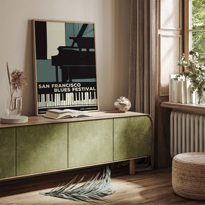 San Francisco Blues Festival Vintage Poster