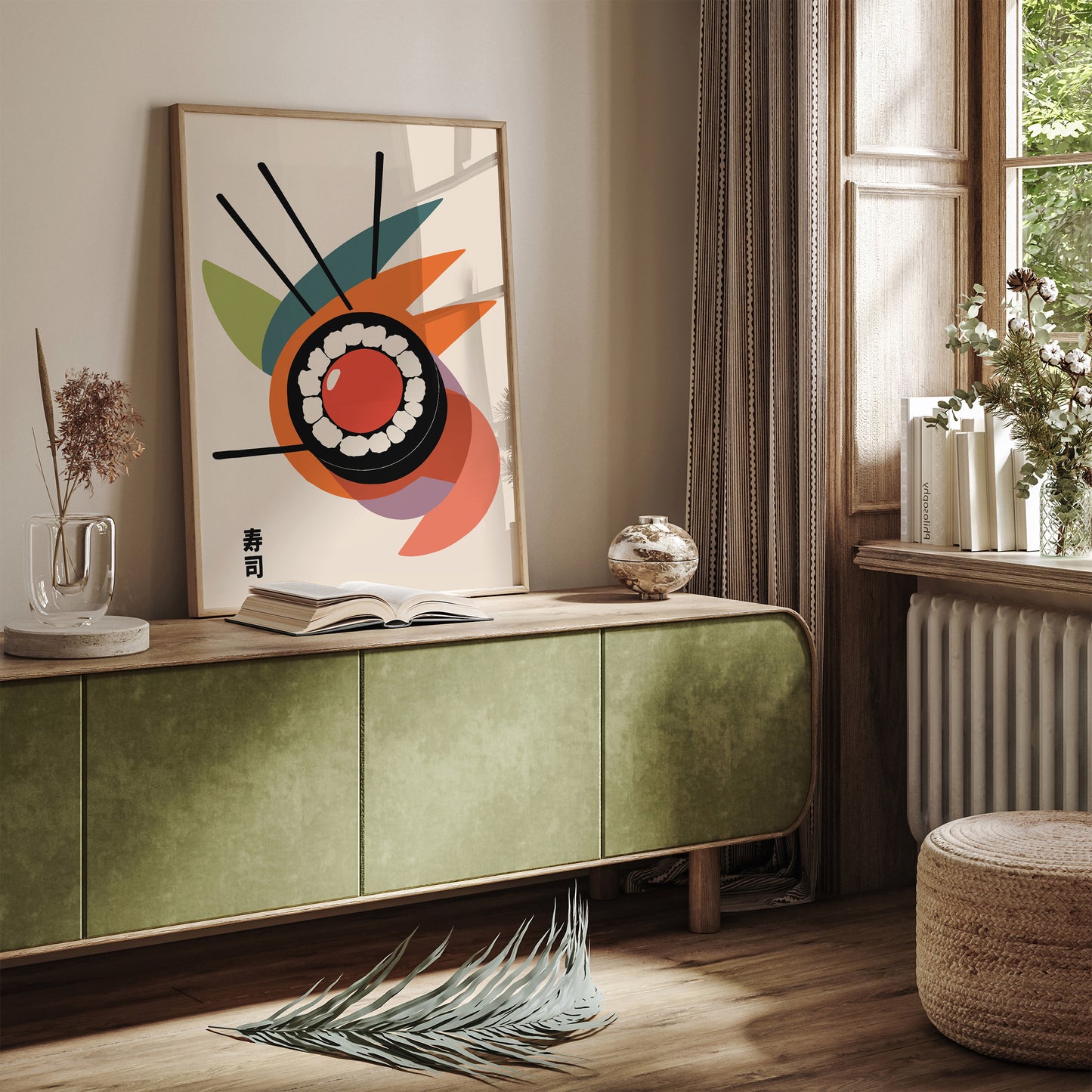 Minimalist Japanese Sushi Poster