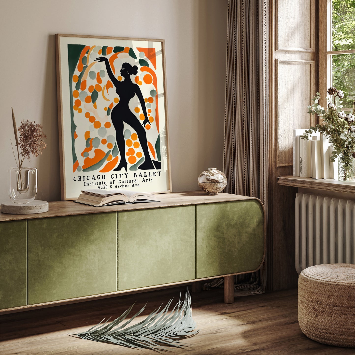 Chicago City Ballet Retro Ballerina Wall Art