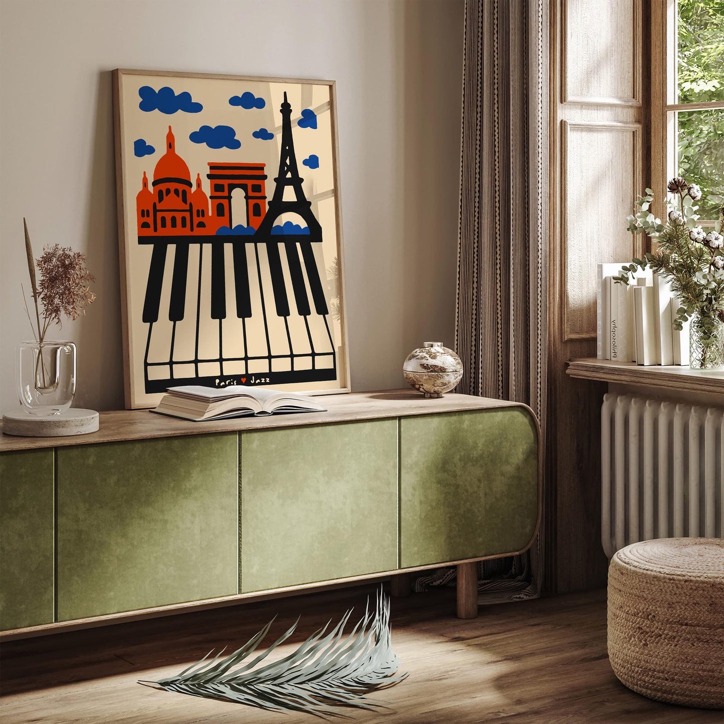 Jazz in the Heart of Paris Poster - Music Art Print 2025