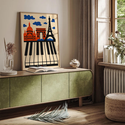 Jazz in the Heart of Paris Poster - Music Art Print 2025