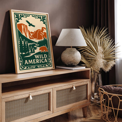 Wild America Wanderlust Nature Wall Art Print