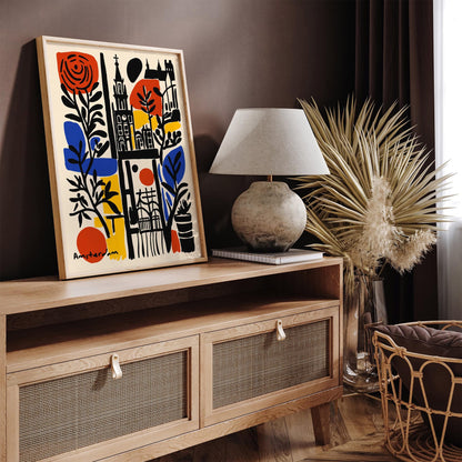 Amsterdam Travel Poster