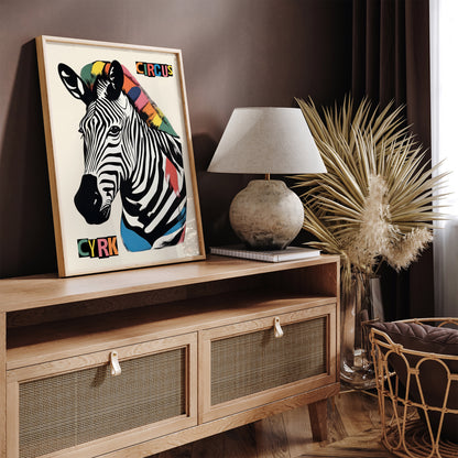 Circus Zebra - Vintage Polish Cyrk Poster