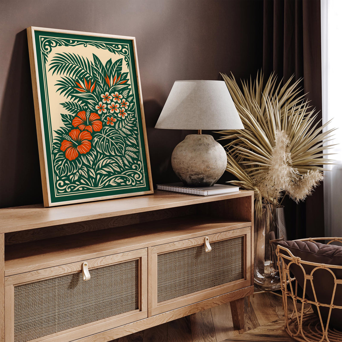 Hawaiian Tropical Nature Art Poster