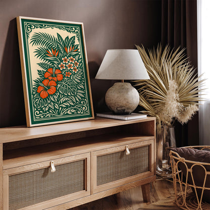 Hawaiian Tropical Nature Art Poster