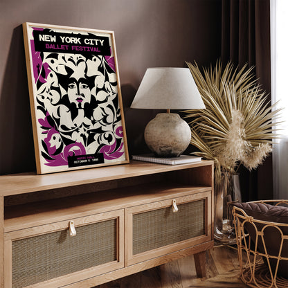 NYC Ballet Festival Retro Wall Art