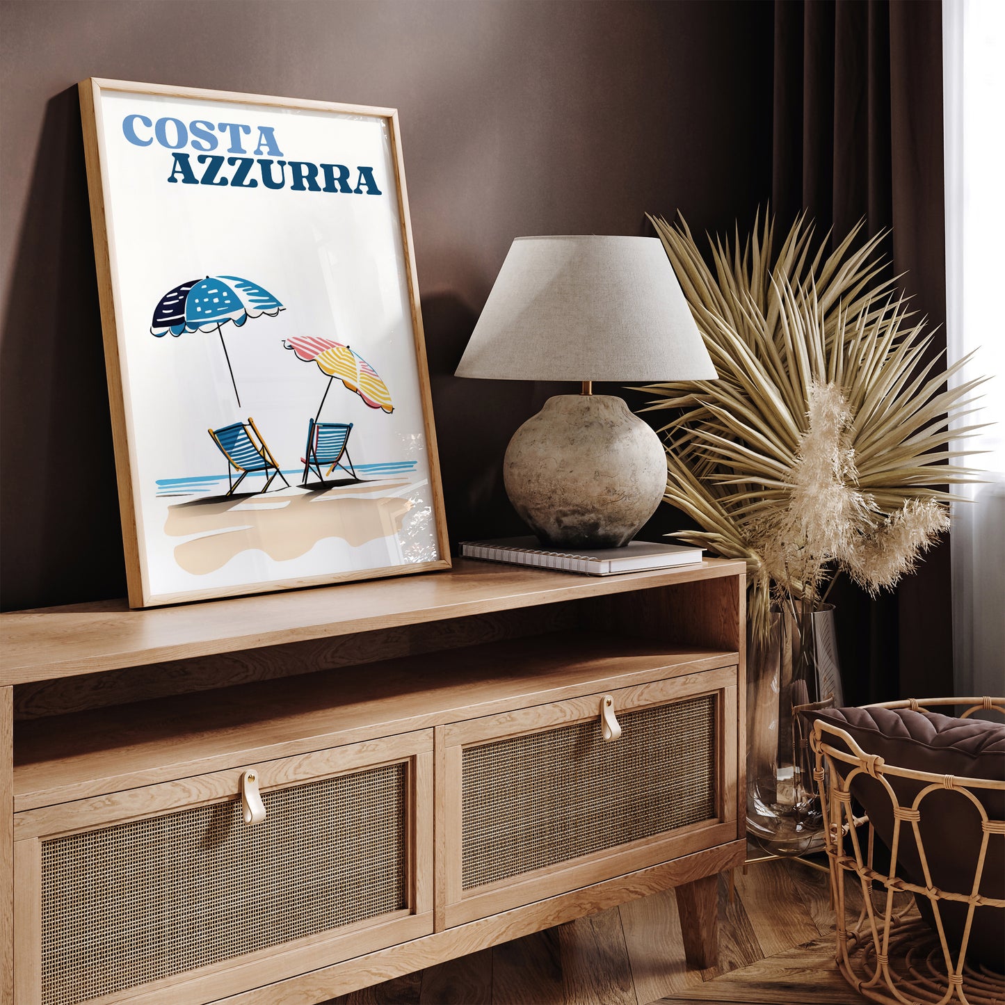 Costa Azzurra Travel Poster