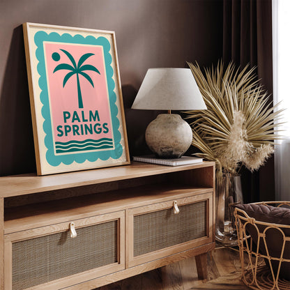 Palm Springs Poster - Retro California Desert Print