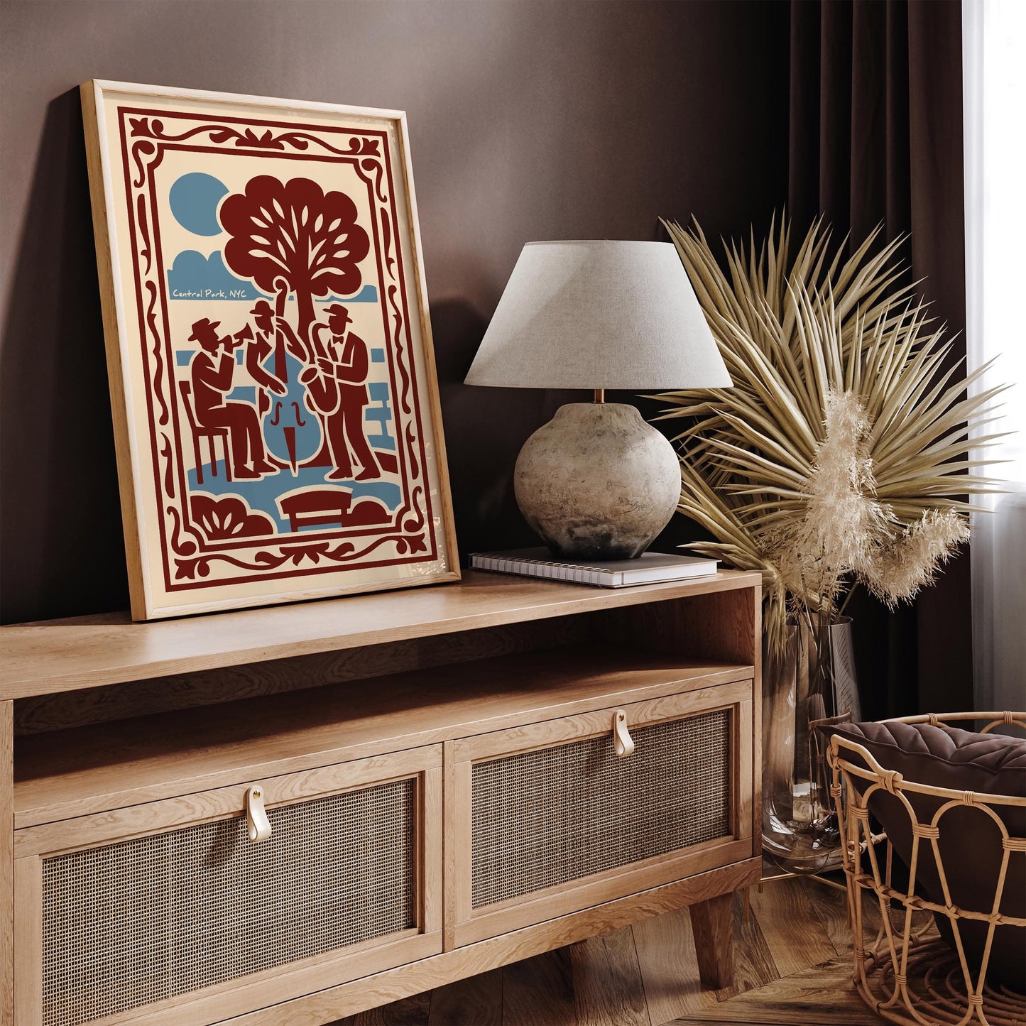 NYC Art, Jazz Print, Music Decor