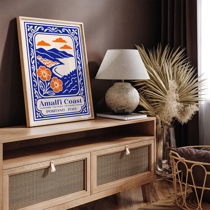 Amalfi Coast Positano Italy Poster 2026