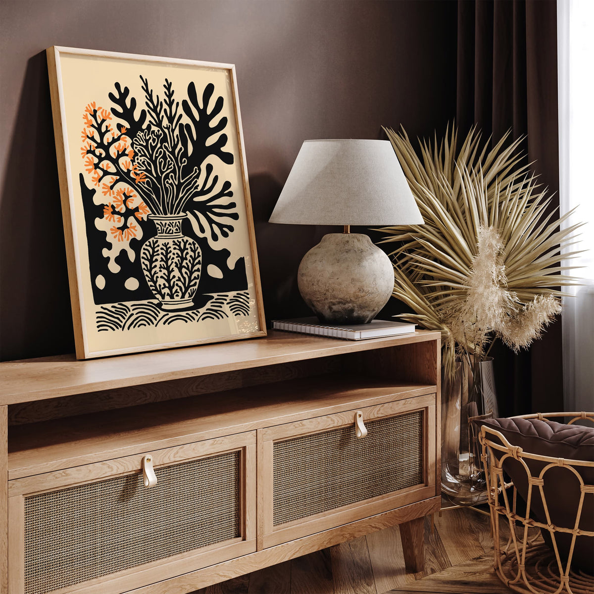 Floral Vase Art Poster