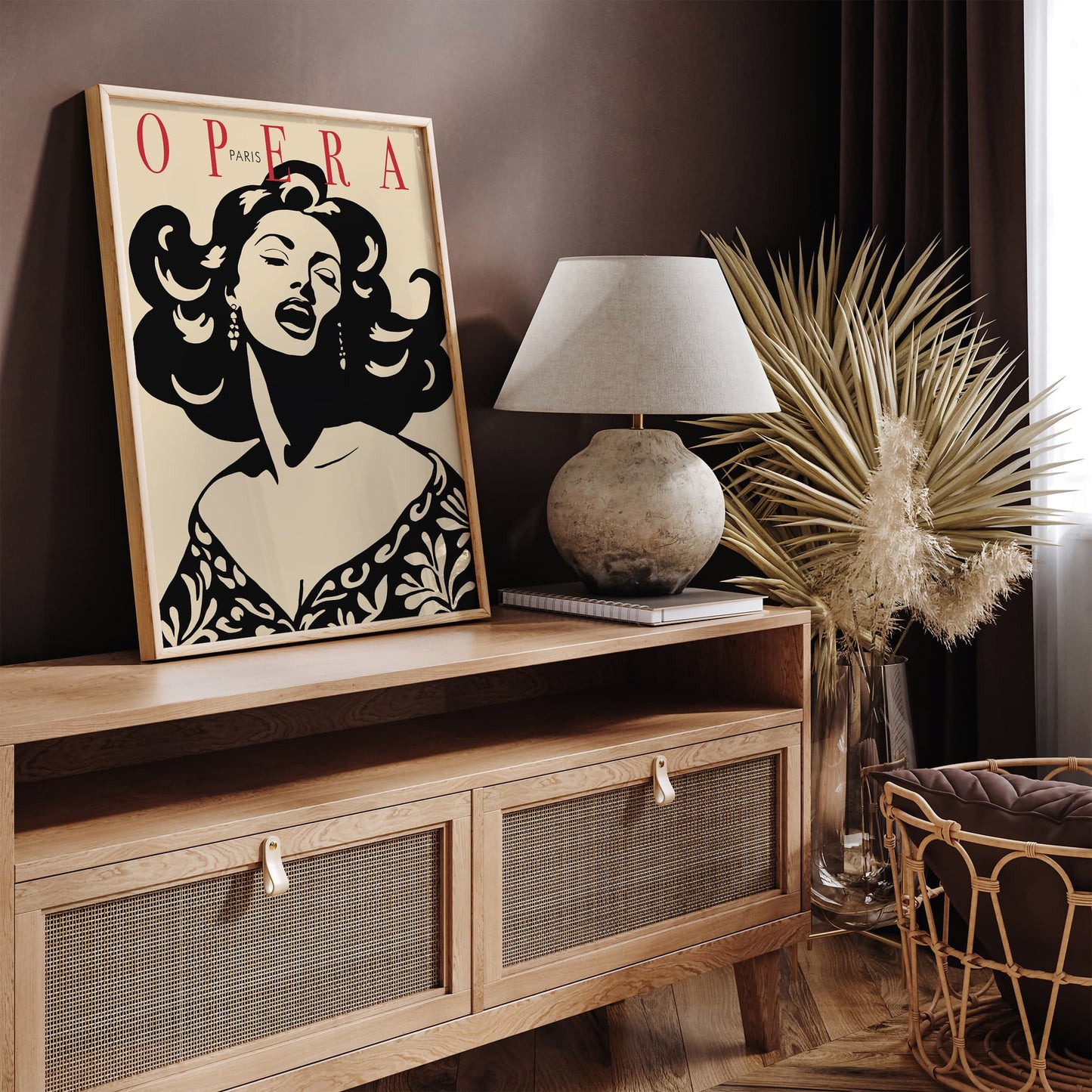 Paris Opera Vintage Poster - Retro Music Wall Art