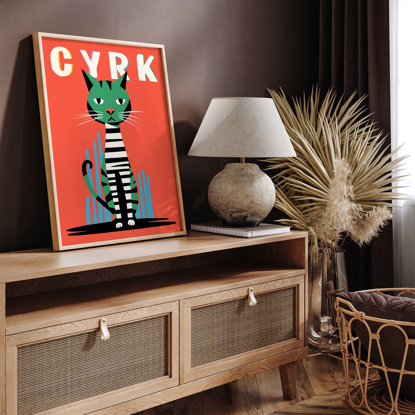 Cyrk Polish Circus Cat Poster