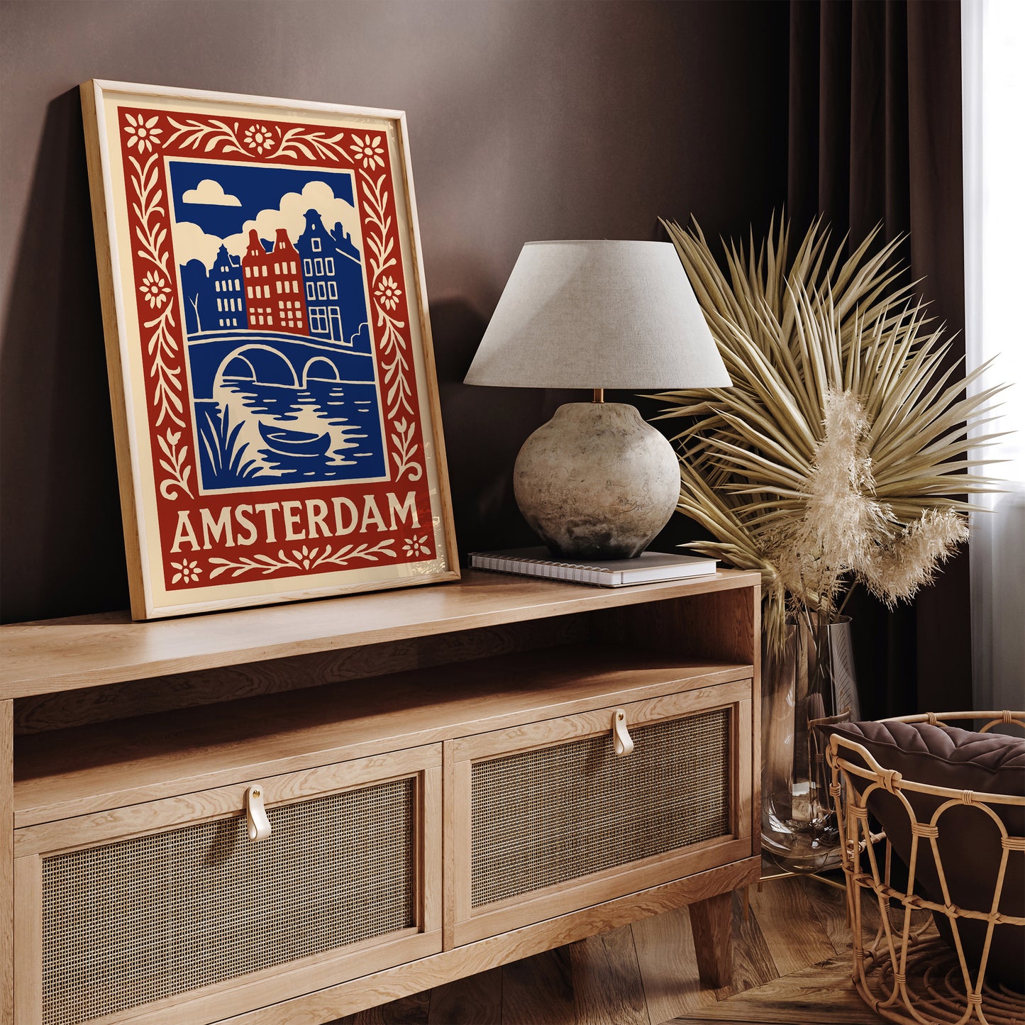 Amsterdam City Poster - Travel Art Print