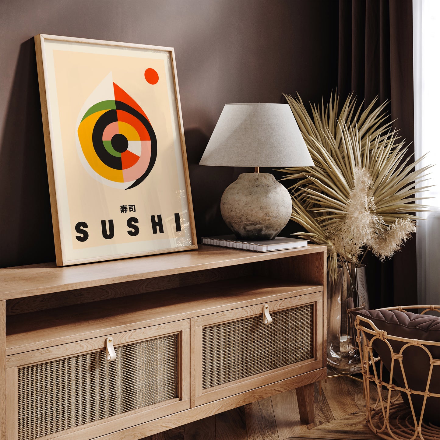 Minimalist Abstract Sushi Poster