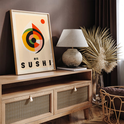 Minimalist Abstract Sushi Poster