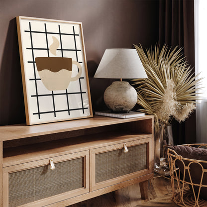 Minimalist Coffee - Scandinavian Kitchen Wall Art Print